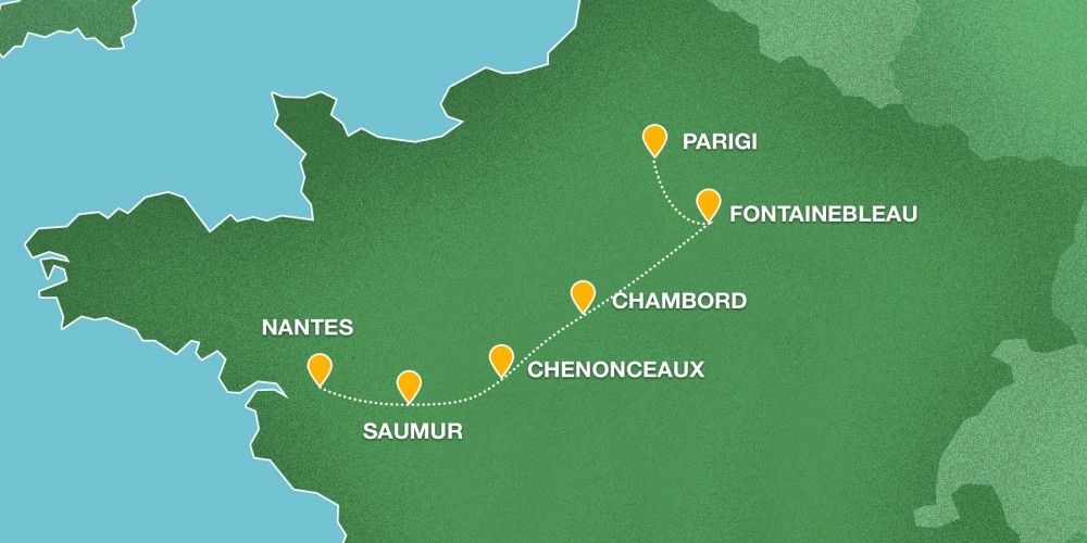 Da Parigi a Nantes: un tour tra i castelli della Loira.