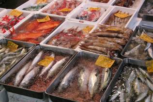 Mercato del pesce di Tsukiji.
