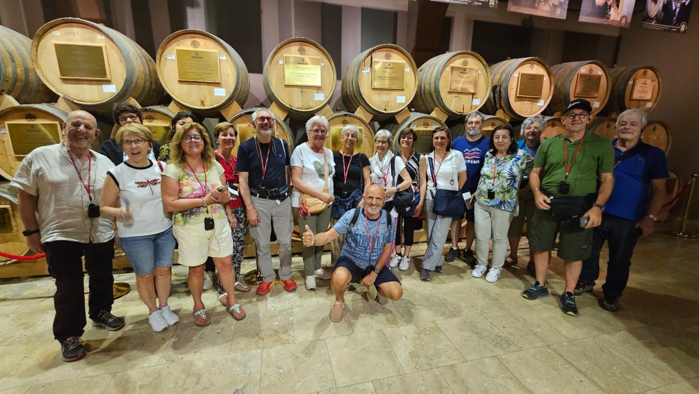 Viaggio di gruppo in Armenia - degustazione del cognac "Ararat"